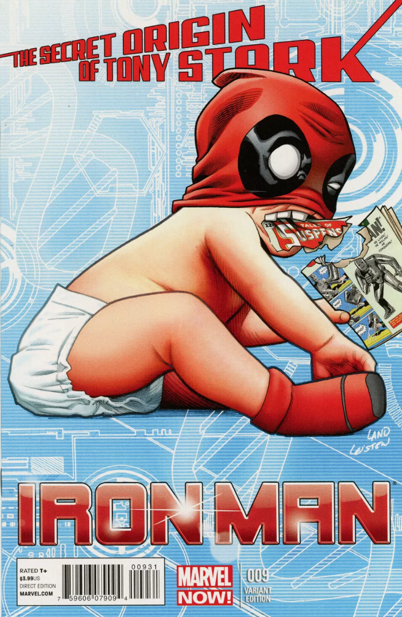 IRON MAN #9 DEADPOOL LAND VARIANT 2013 Deadpool MARVEL COMICS