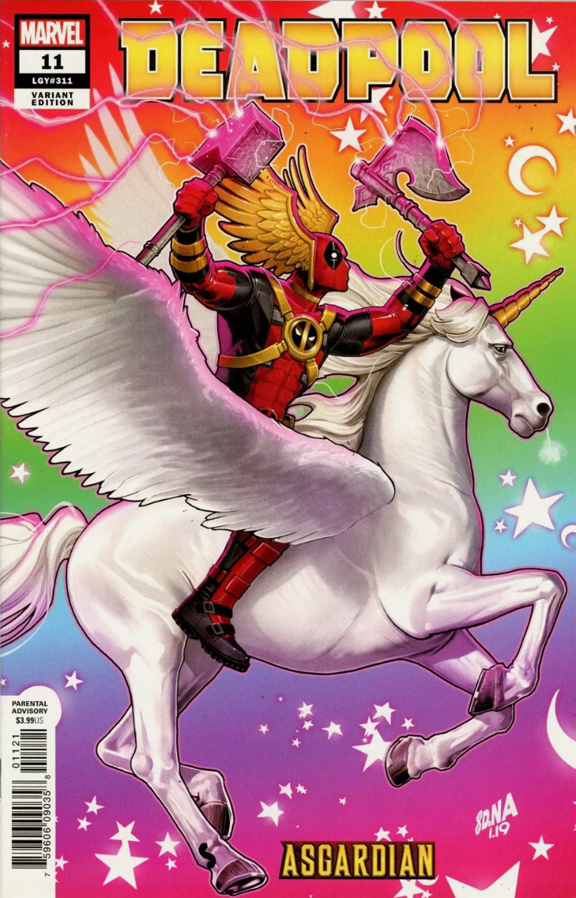 DEADPOOL #11 NAKAYAMA ASGARDIAN VARIANT 2019 Deadpool MARVEL COMICS