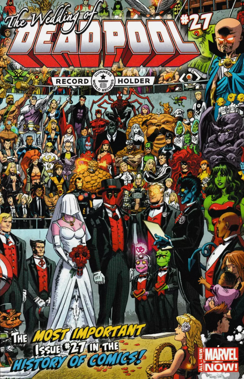 DEADPOOL #27 2014 WEDDING 1ST APP SHIKLAH Deadpool MARVEL COMICS