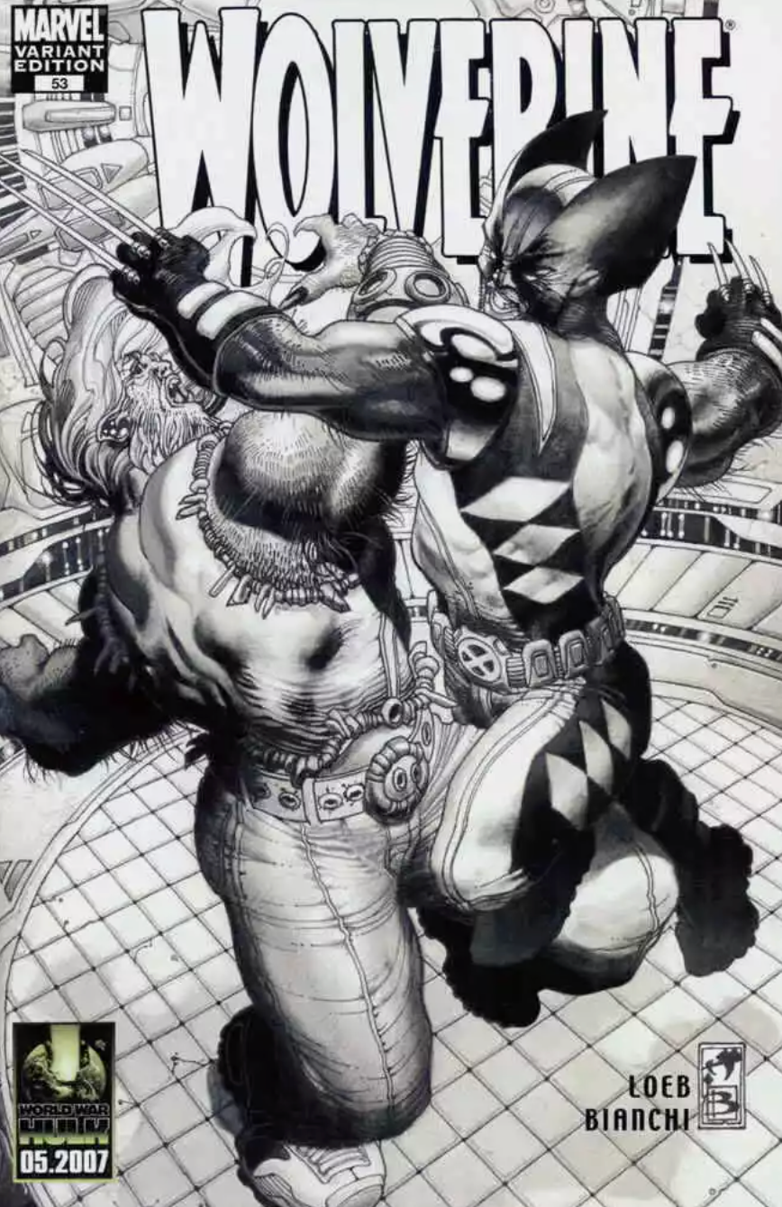 WOLVERINE #53 B&W VARIANT 2007 Wolverine MARVEL COMICS