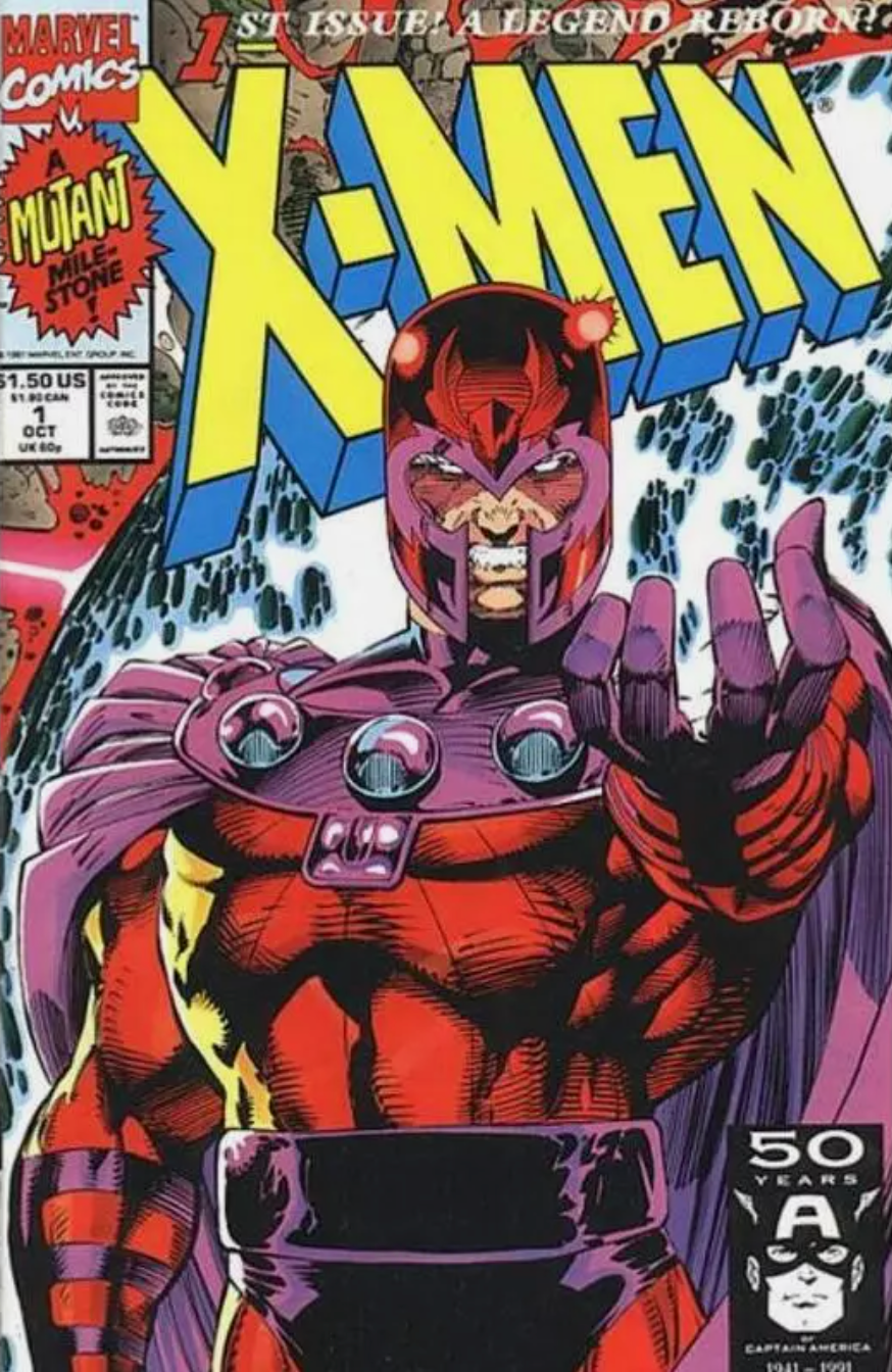 X-MEN #1 JIM LEE MAGNETO 1991 X-Men MARVEL COMICS