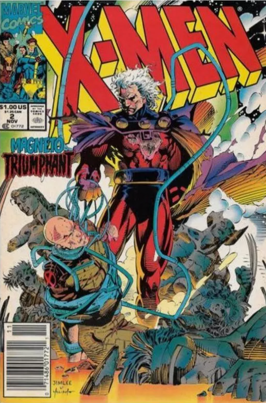X-MEN #2 JIM LEE NEWSSTAND 1991 X-Men MARVEL COMICS