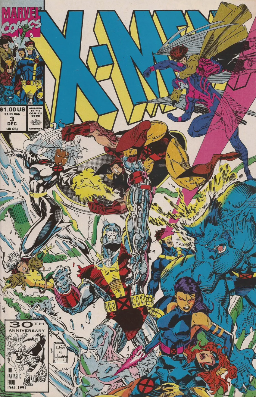 X-MEN #3 JIM LEE 1991 X-Men MARVEL COMICS