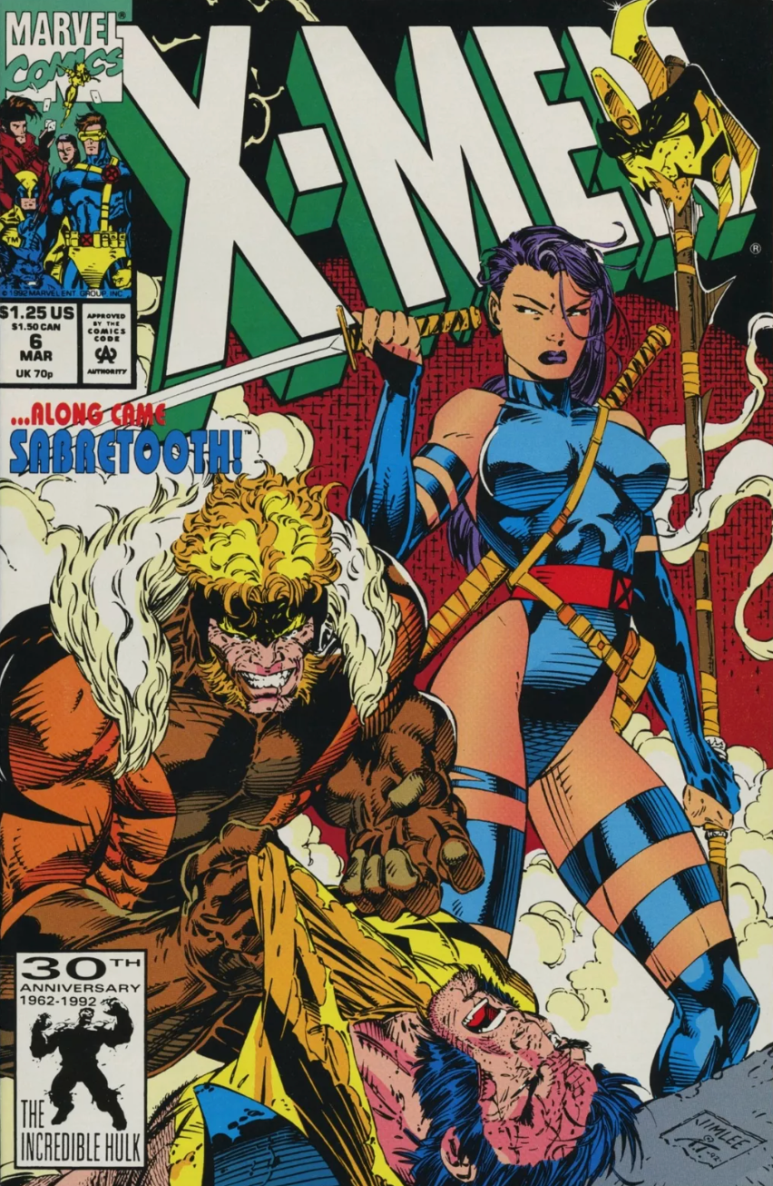 X-MEN #6 JIM LEE 1991 X-Men MARVEL COMICS