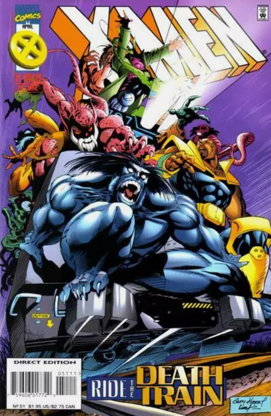 X-MEN #51 RIDE THE DEATH TRAIN 1996 X-Men MARVEL COMICS