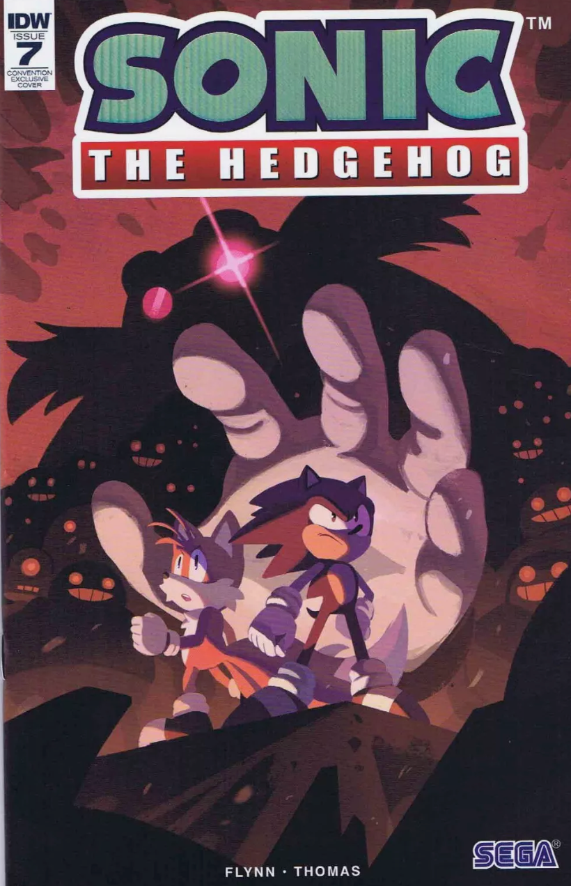 SONIC THE HEDGEHOG # 7 SDCC FOIL CONVENTION EXCLUSIVE VARIANT 2018 Sonic the Hedgehog IDW PUBLISHING