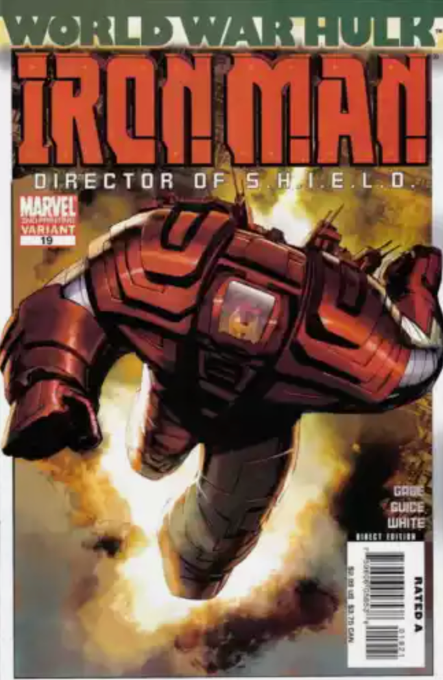 IRON MAN #19 2ND PRINT VARIANT 2007 WORLD WAR HULK Iron Man MARVEL COMICS