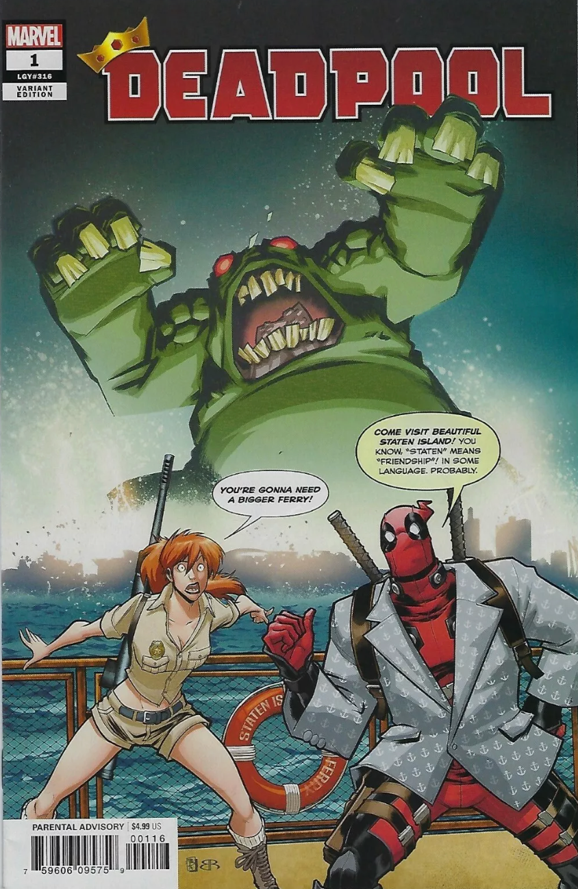 DEADPOOL #1 BALDEON VARIANT 2019 Deadpool MARVEL COMICS