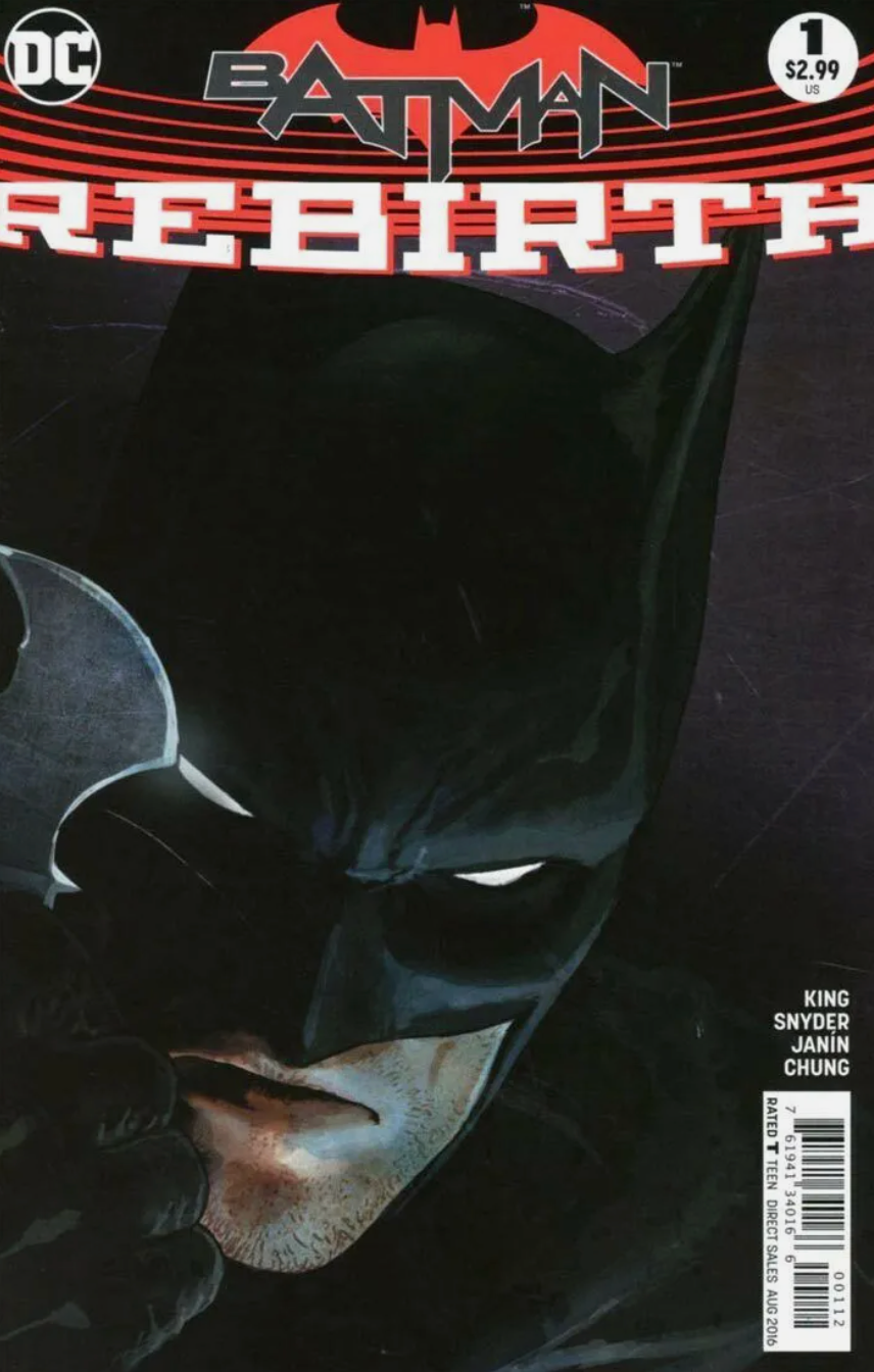 BATMAN REBIRTH #1 2ND PRINT VARIANT 2016 Batman DC COMICS