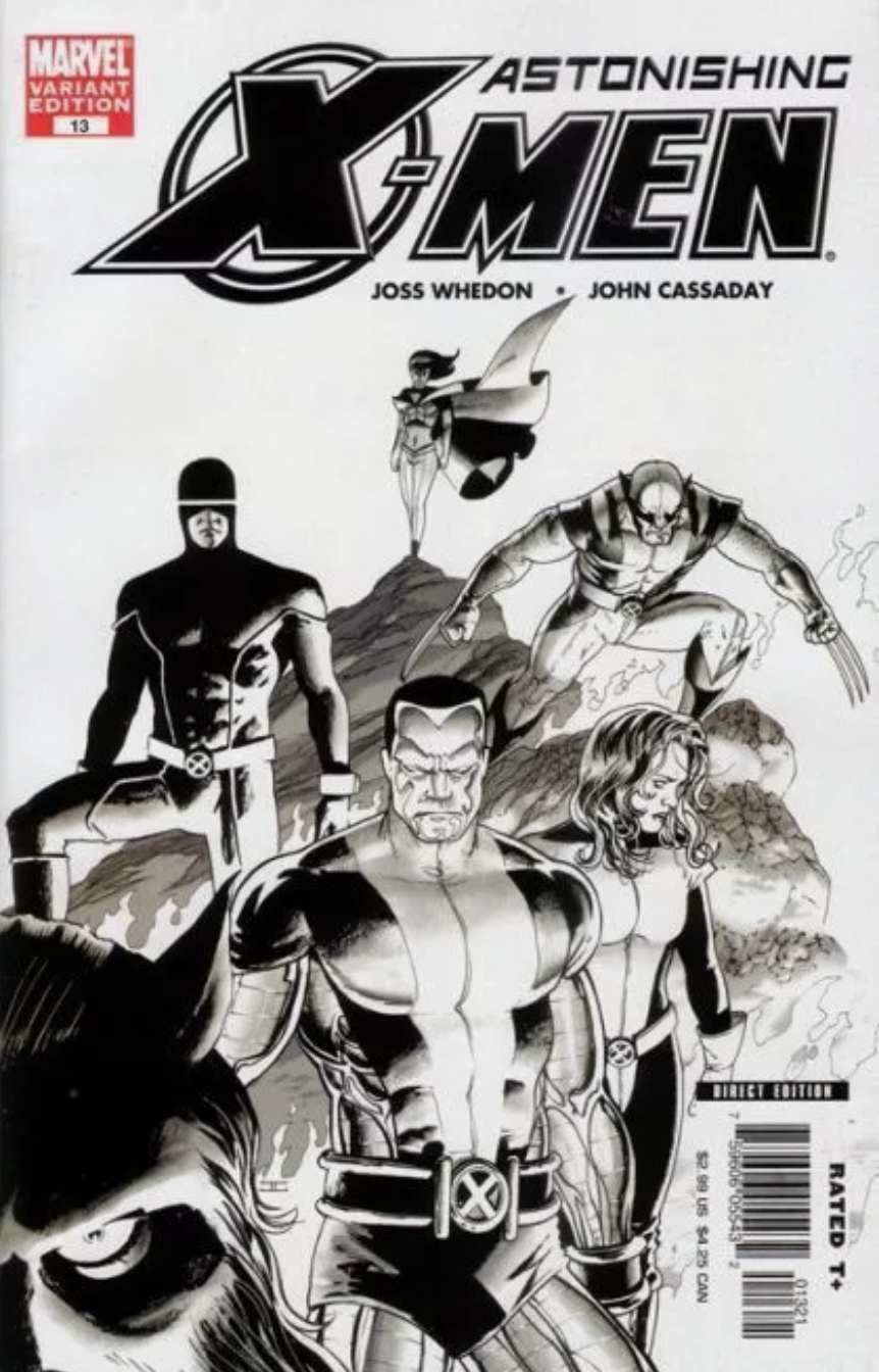ASTONISHING X-MEN #13 B&W VARIANT 2005 Astonishing X-Men MARVEL COMICS