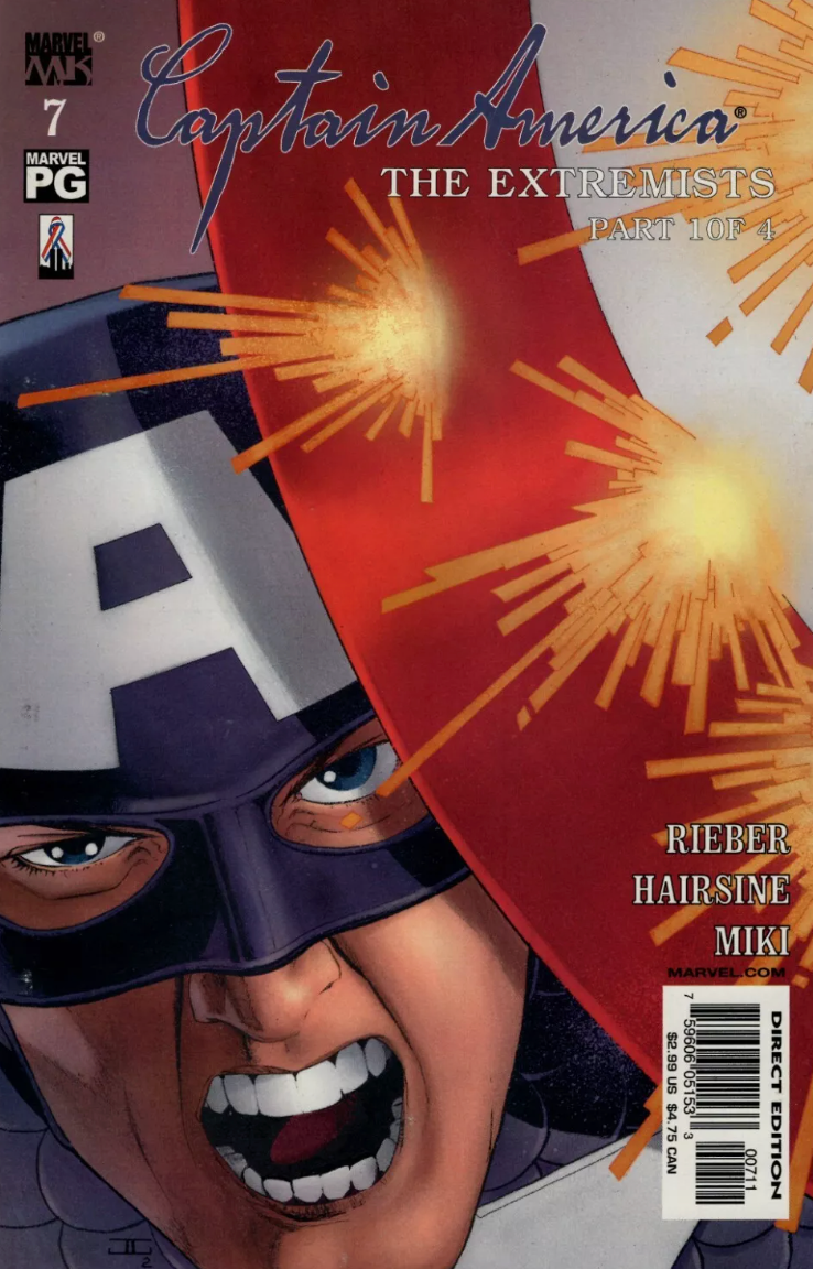 CAPTAIN AMERICA #7 2002 Captain America MARVEL COMICS