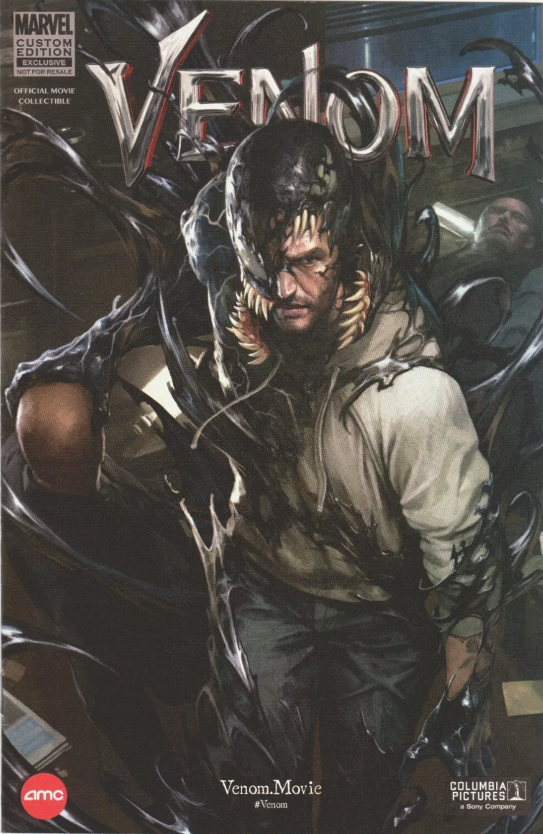 VENOM AMC OFFICIAL MOVIE COLLECTIBLE MARVEL CUSTOM EXCLUSIVE 2018 Venom MARVEL COMICS