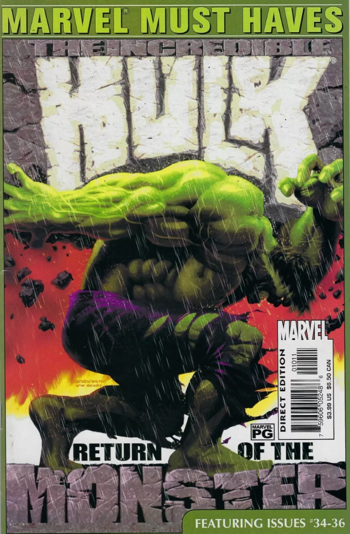 MARVEL MUST HAVES INCREDIBLE HULK #34-#36 2003 HOMAGE Incredible Hulk MARVEL COMICS