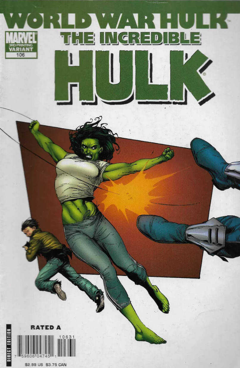 INCREDIBLE HULK #106 3RD PRINT VARIANT 2007 Incredible Hulk MARVEL COMICS