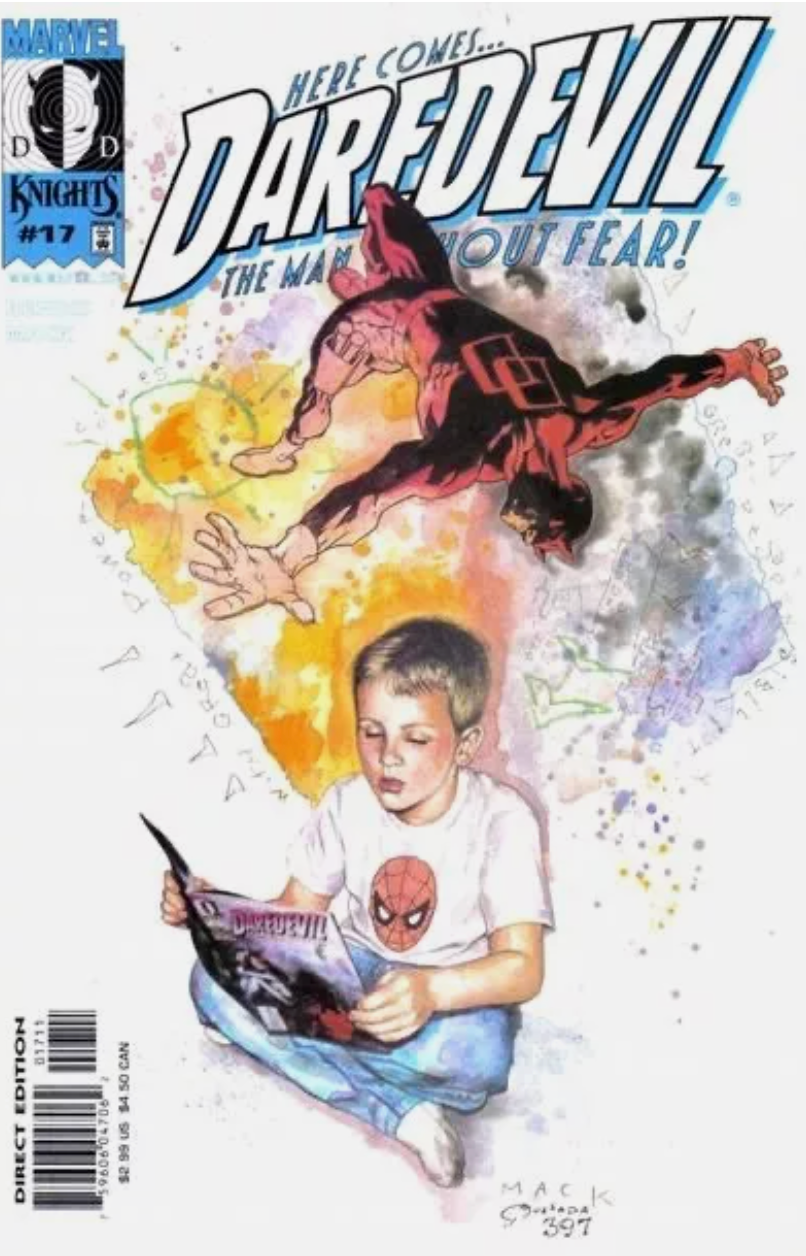DAREDEVIL #17 2001 DAVID MACK COVER Daredevil MARVEL COMICS
