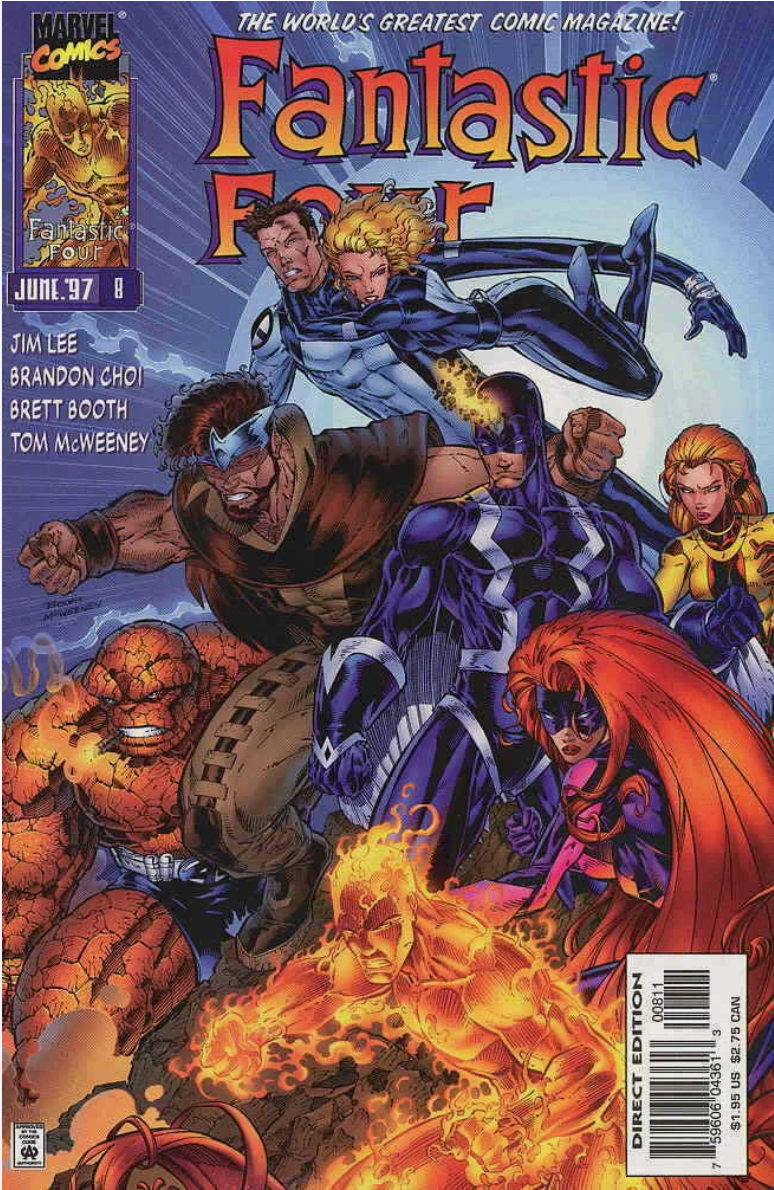 FANTASTIC FOUR #8 1997 BOOTH COVER Fantastic Four MARVEL COMICS