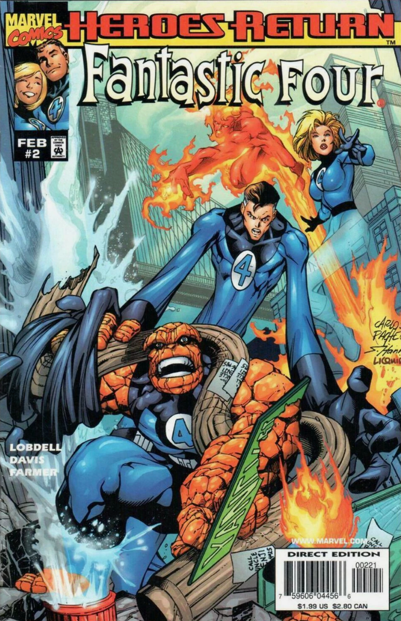 FANTASTIC FOUR #2 VARIANT 1998 Fantastic Four MARVEL COMICS