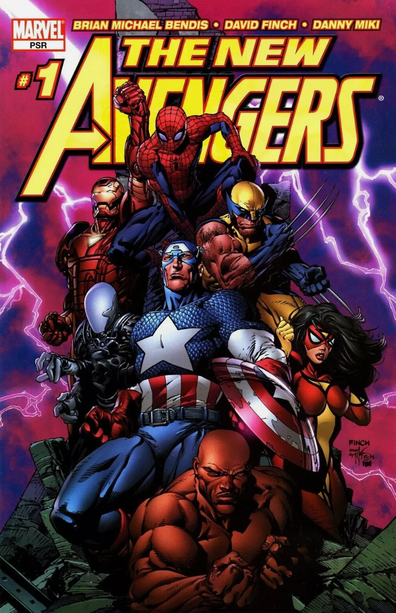 NEW AVENGERS #1 FINCH VARIANT 2005 New Avengers MARVEL COMICS