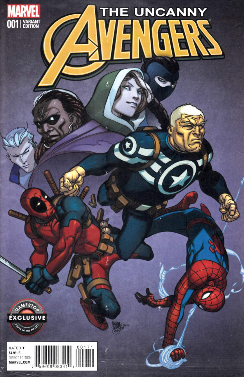 UNCANNY AVENGERS #1 DUGGAN EXCLUSIVE VARIANT 2015 Uncanny Avengers MARVEL COMICS