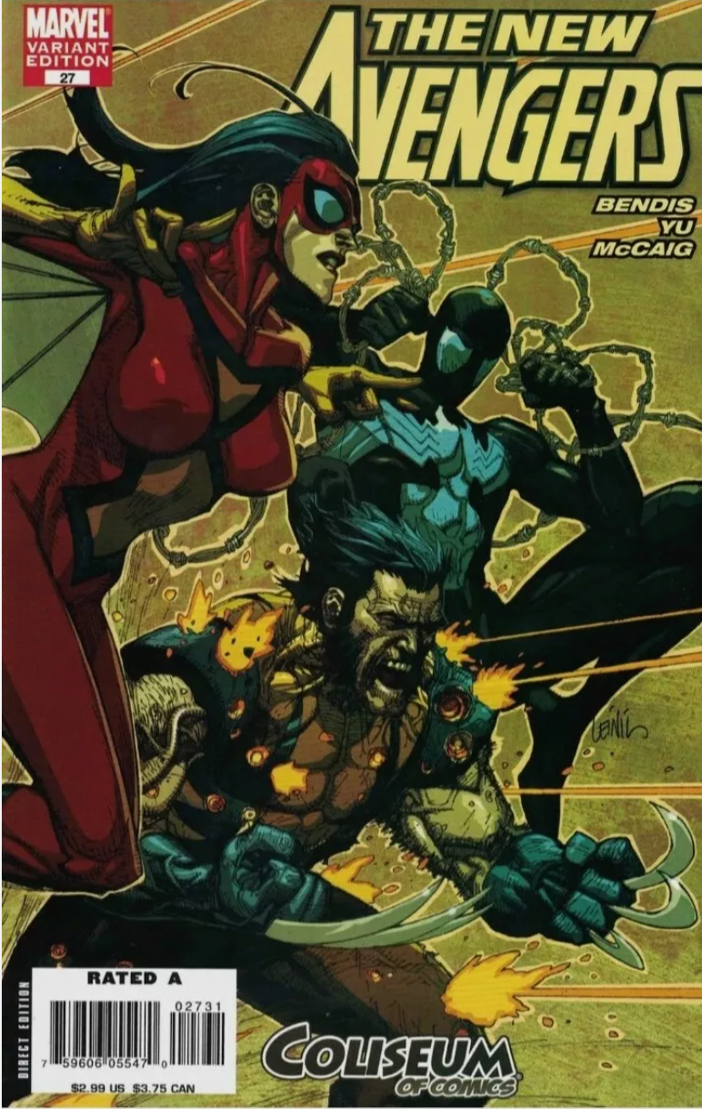 NEW AVENGERS #27 LEINIL YU EXCLUSIVE VARIANT 2007 New Avengers MARVEL COMICS