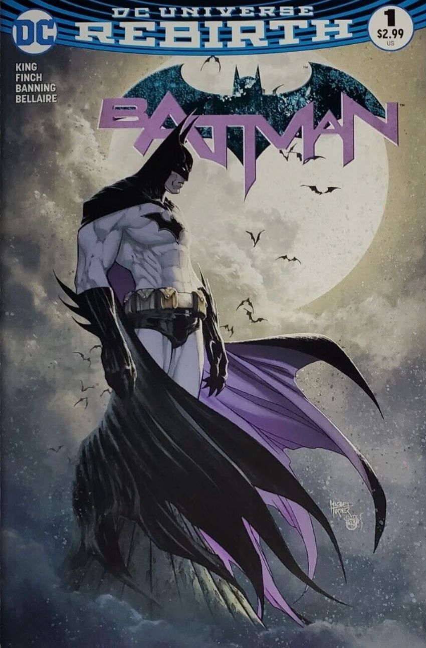 BATMAN #1 REBIRTH TURNER EXCLUSIVE VARIANT 2016 Batman DC COMICS
