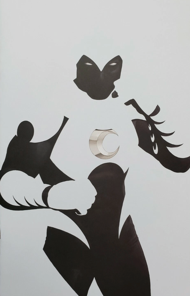 MOON KNIGHT #1 JOHN TYLER CHRISTOPHER NEGATIVE SPACE NYCC EXCLUSIVE VARIANT 2021 Moon Knight MARVEL COMICS