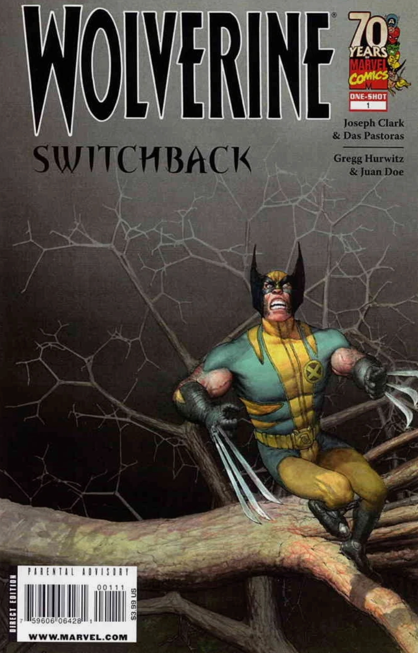 WOLVERINE SWITCHBACK #1 2009 X-Men MARVEL COMICS