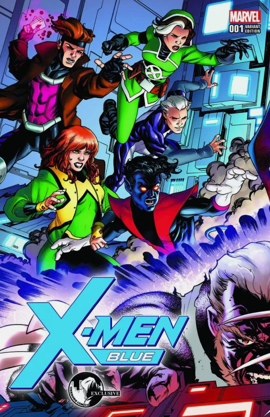 X-MEN BLUE #1 MCKONE EXCLUSIVE VARIANT 2017 X-Men Blue MARVEL COMICS