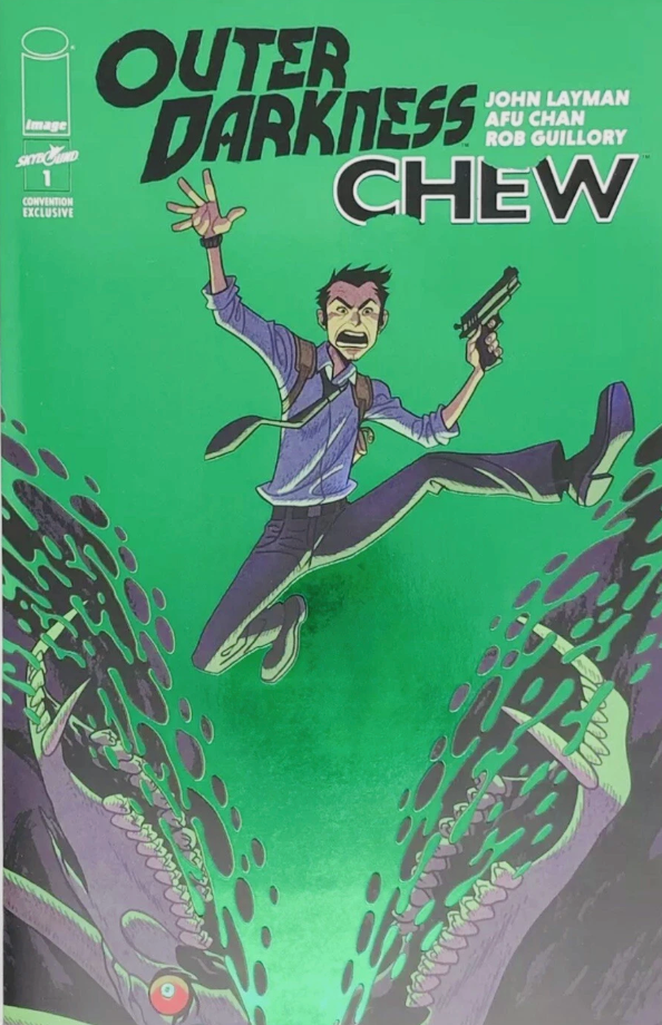 OUTER DARKNESS CHEW #1 GREEN FOIL ECCC EXCLUSIVE VARIANT 2020 Chew IMAGE COMICS