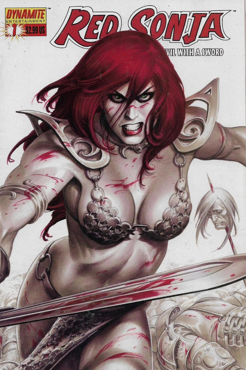 RED SONJA #1 LINSNER VARIANT 2005 Red Sonja DYNAMITE ENTERTAINMENT