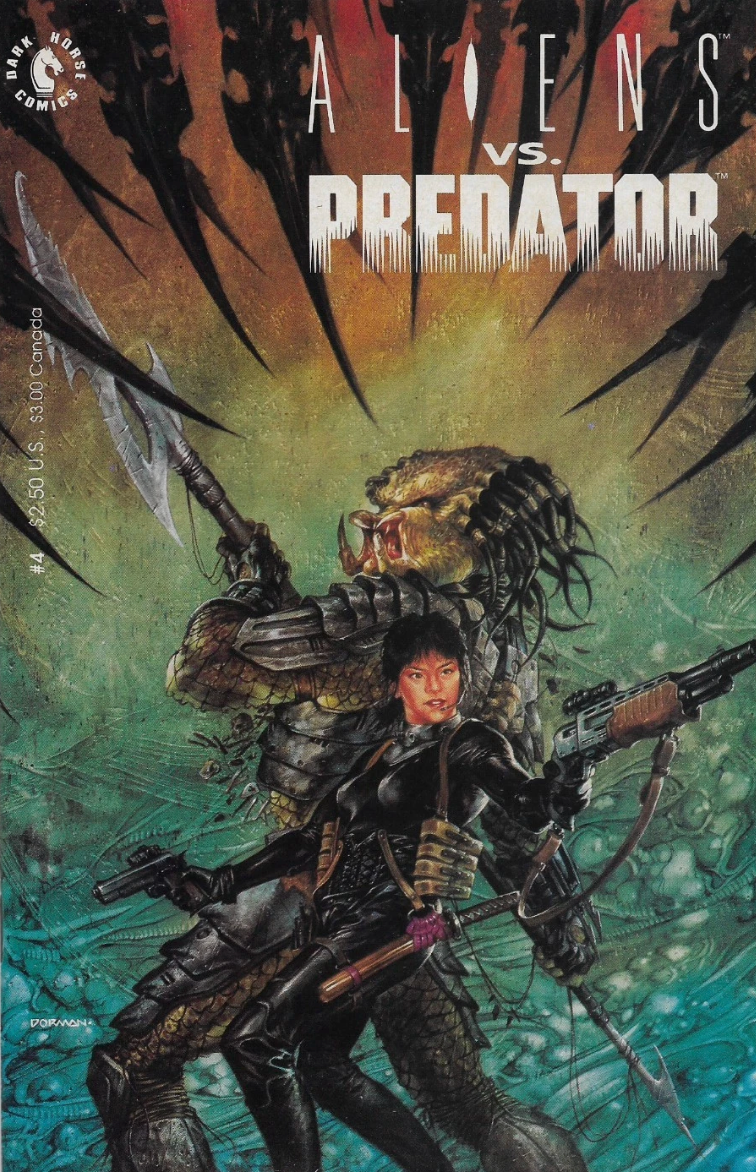 ALIENS VS PREDATOR #4 1990 Alien DARK HORSE