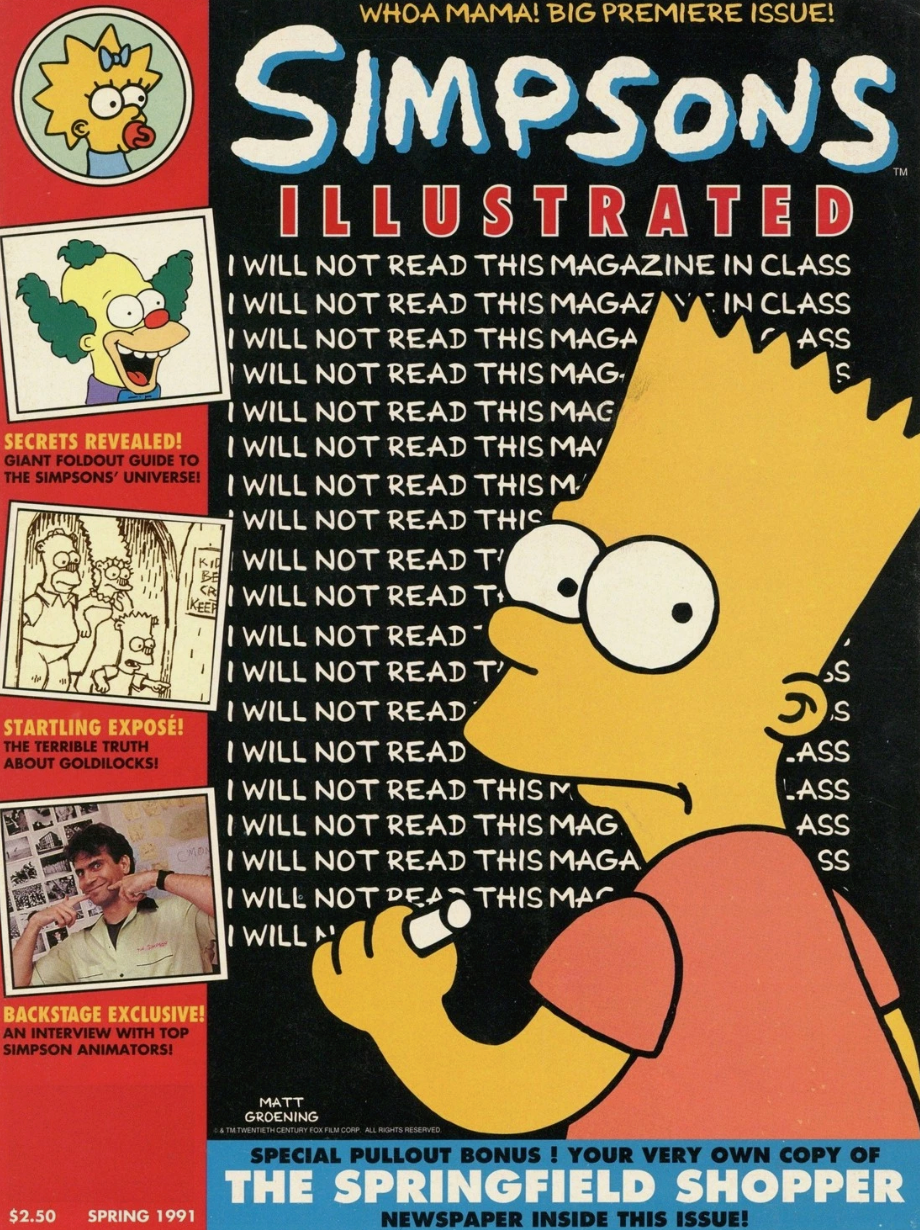 SIMPSONS ILLUSTRATED 1991 PREMIERE Simpsons BONGO COMICS