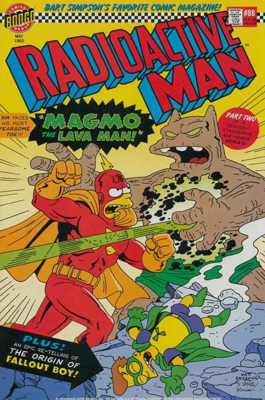 RADIOACTIVE MAN #88 1994 Simpsons BONGO COMICS