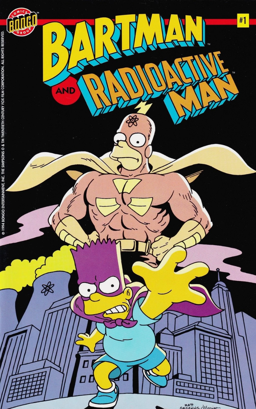 BARTMAN AND RADIOACTIVE MAN #1 ASHCAN 1994 Simpsons BONGO COMICS