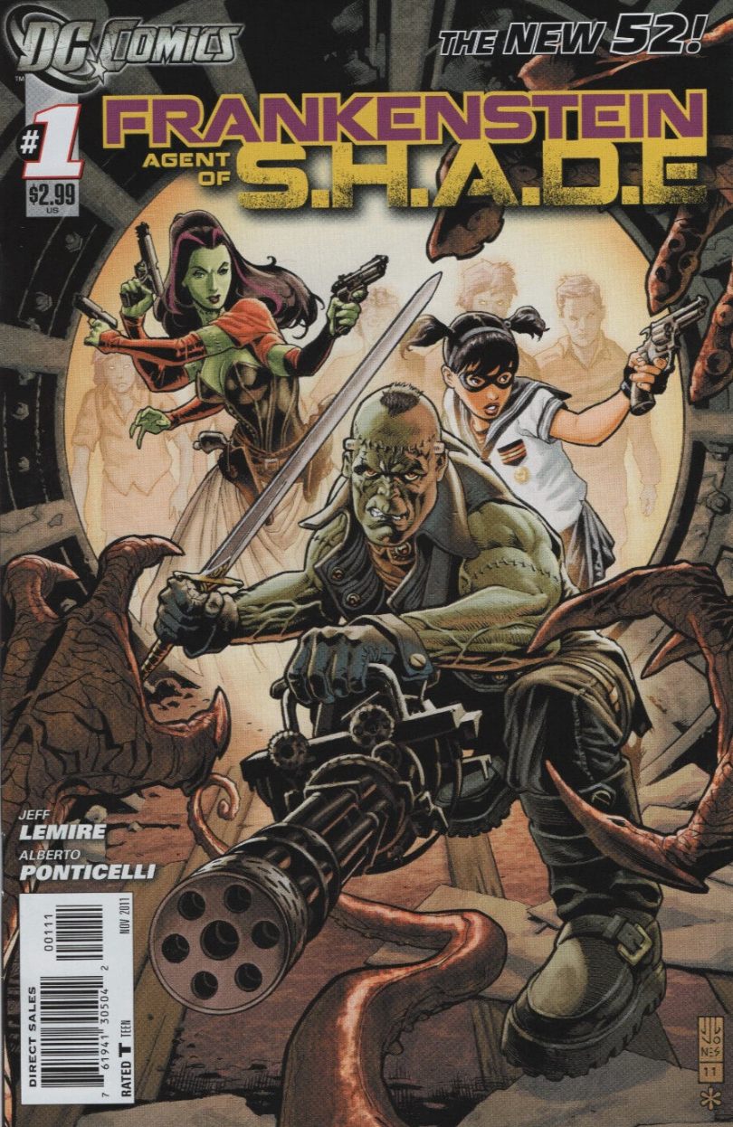 FRANKENSTEIN AGENT OF SHADE #1 2012 1ST APP BRIDE DC COMICS