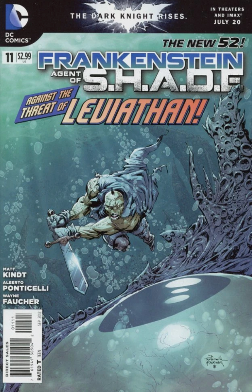 FRANKENSTEIN AGENT OF SHADE #11 2012 DC COMICS