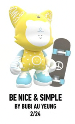 BE NICE & SIMPLE BUBI AU YEUNG OPEN BLIND BOX 3" VINYL FIGURE SUPERPLASTIC JANKY SERIES ONE SUPERPLASTIC