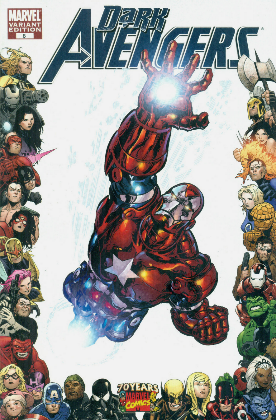DARK AVENGERS #8 1:10 VARIANT 2009 Dark Avengers MARVEL COMICS