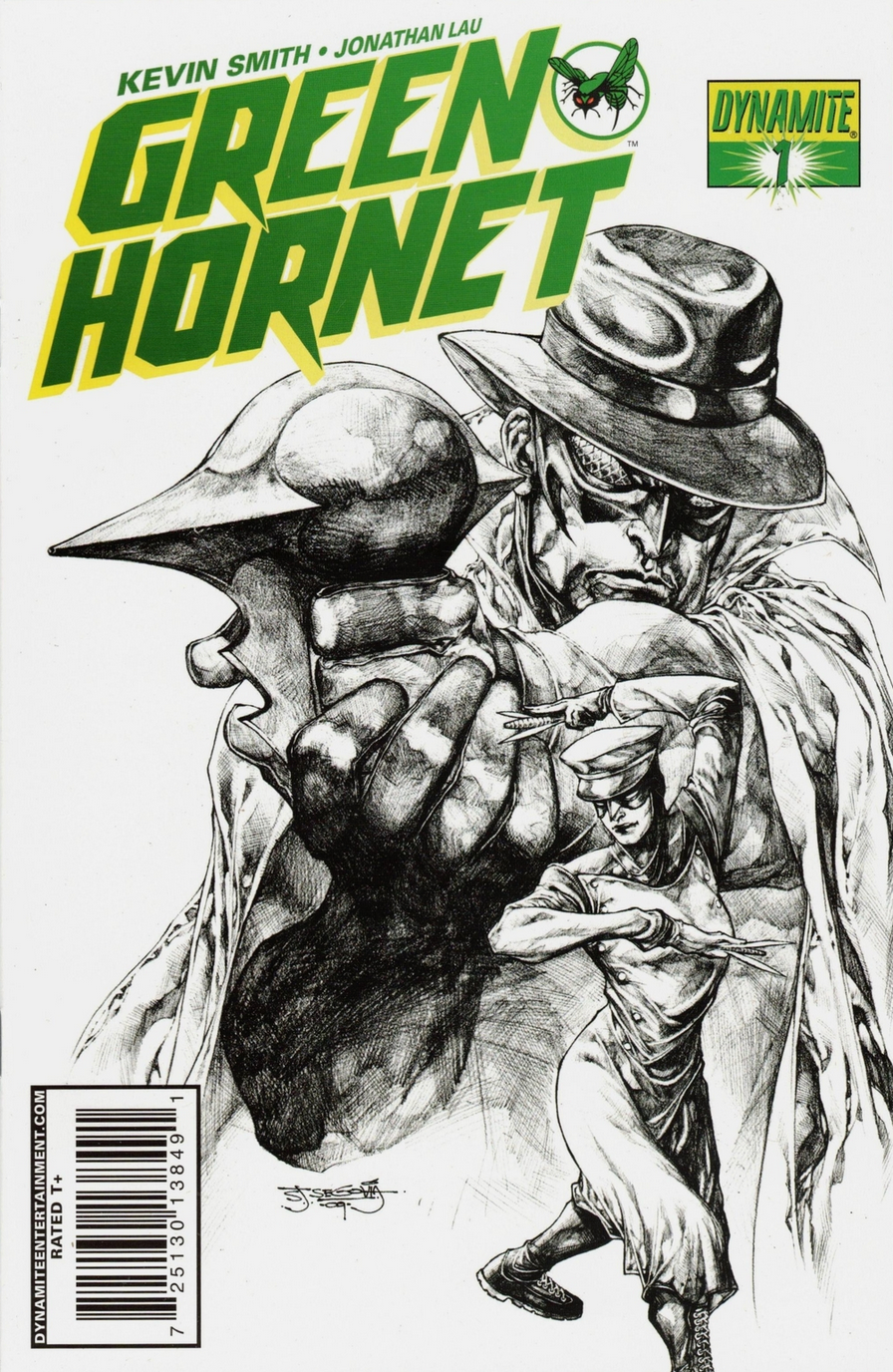 GREEN HORNET #1 SEGOVIA SKETCH 1:25 VARIANT 2010 Green Hornet DYNAMITE