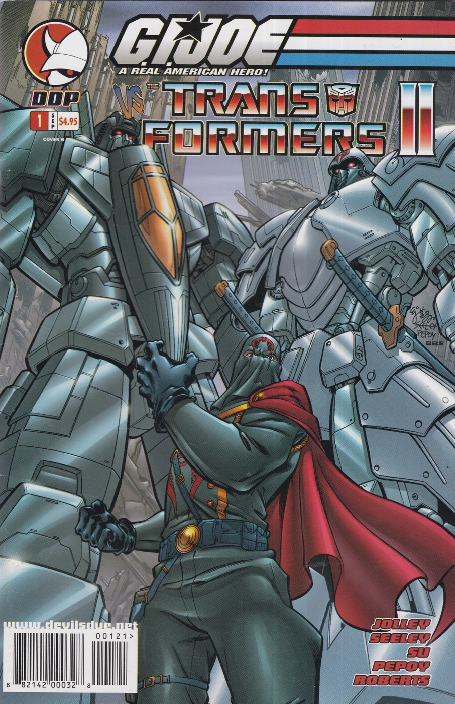 GI JOE TRANSFORMERS II #1 VARIANT 2004 GI Joe DEVILS DUE