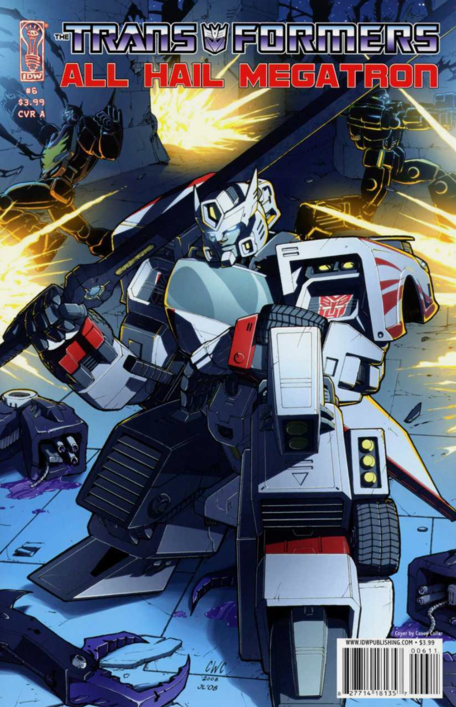 TRANSFORMERS #6 ALL HAIL MEGATRON 2008 Transformers IDW PUBLISHING
