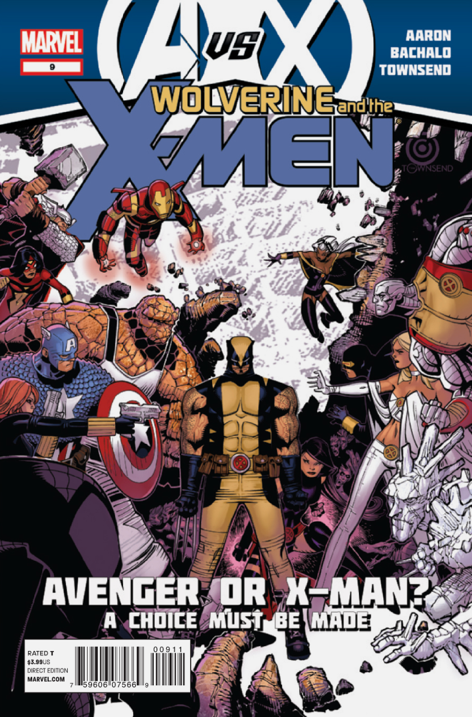 WOLVERINE X-MEN #9 AVX 2012 X-Men MARVEL COMICS