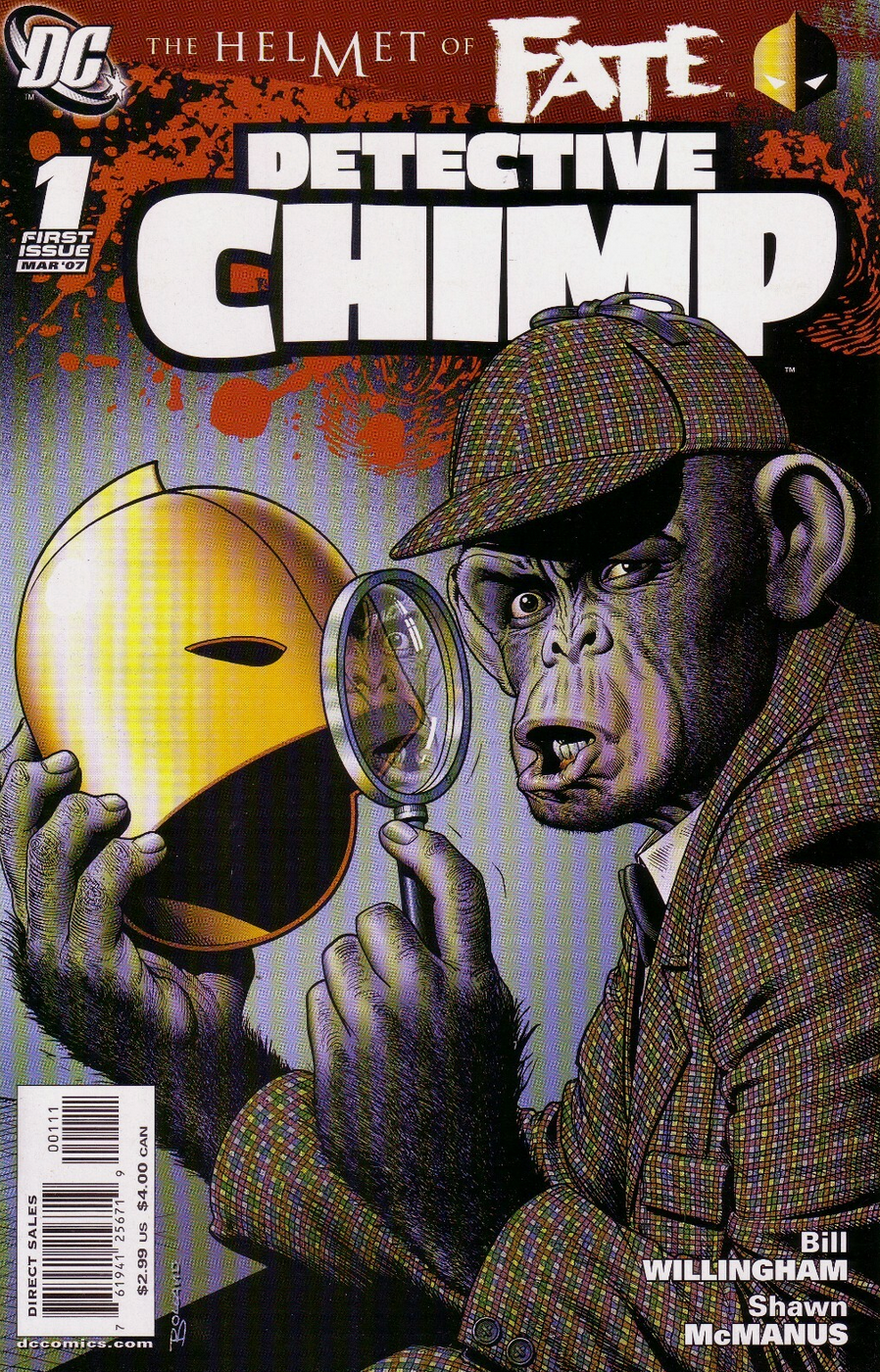 HELMET OF FATE DETECTIVE CHIMP #1 2007 DC COMICS