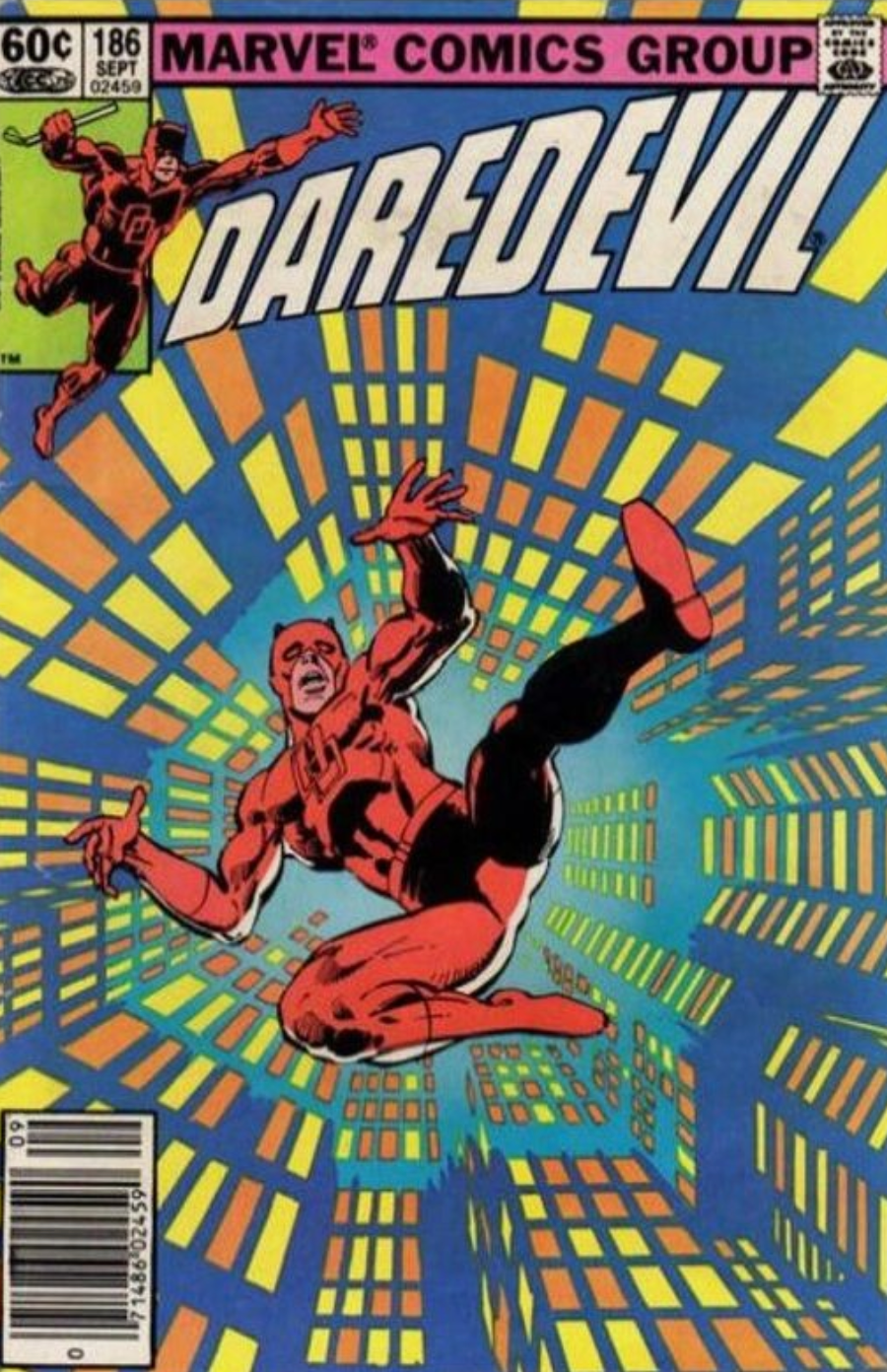 DAREDEVIL #186 1982 NEWSSTAND Daredevil DC COMICS