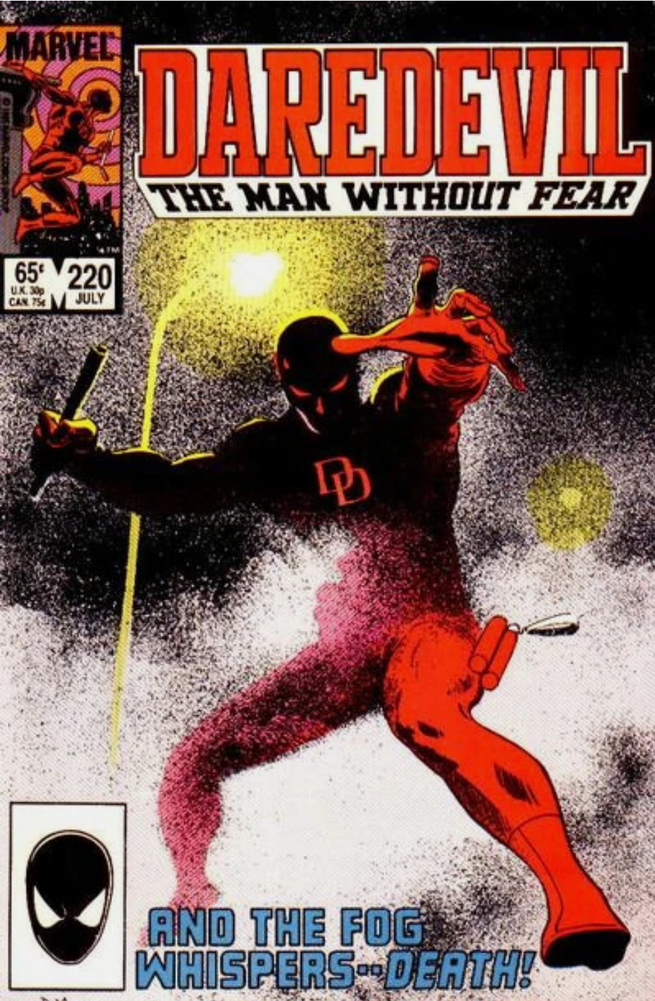 DAREDEVIL #220 1985 Daredevil MARVEL COMCS