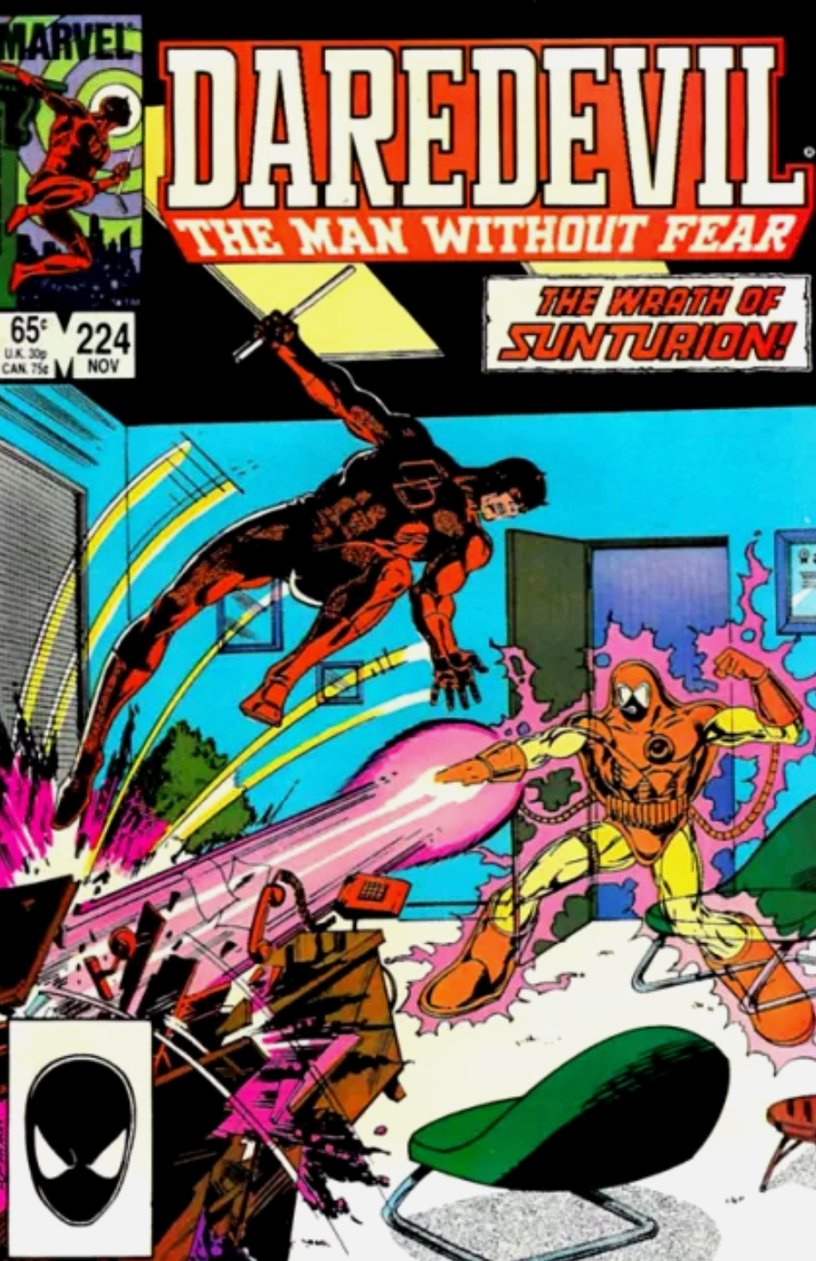 DAREDEVIL #224 1985 Daredevil MARVEL COMCS