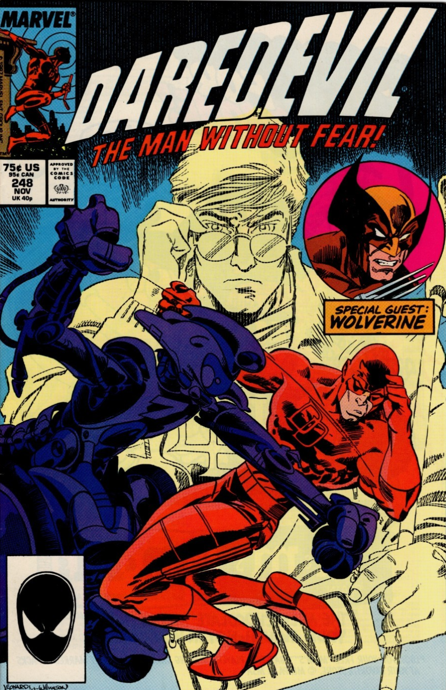 DAREDEVIL #248 1987 Daredevil MARVEL COMCS