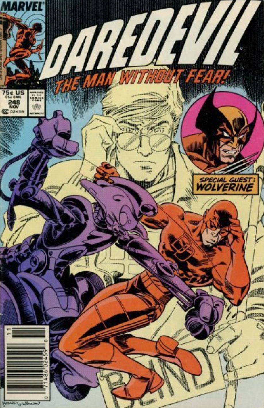 DAREDEVIL #248 1987 NEWSSTAND Daredevil MARVEL COMCS