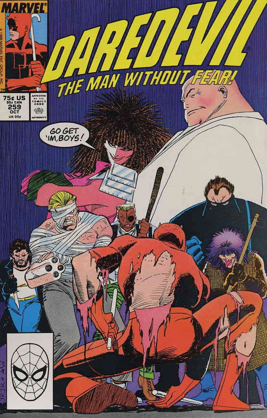 DAREDEVIL #259 1988 Daredevil MARVEL COMCS