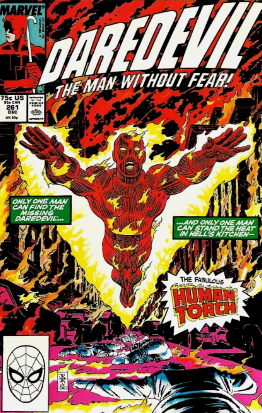 DAREDEVIL #261 1988 Daredevil MARVEL COMCS